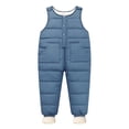 thumbnail image 2 of Coerni Toddler Boys Girls Snow Pant Jumpsuit Kids Snow Suit Puffer Warm Zip Up Baby Snowsuit Waterproof One Piece Bib Overalls, 2 of 7