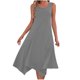 thumbnail image 1 of Pantalones Cortos para Vestidos Bajos Mujeres sin Mangas Cuello Redondo Cordón Ruffle A-Line Mini Vestido Poliéster, Vestido Casual para Citas Y Fiesta, 1 of 8