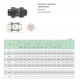 thumbnail image 3 of QualitChoice Plastic Cover Standard Non-return Valve Ball 20mm 25mm 32mm Check Ball - Is Good Plumbing Practice DN20(Φ25mm), 3 of 6