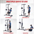 thumbnail image 4 of Gaderth Wall Mount Cable Station for Home Gym, LAT Pull Down Machine with 20 Position Adjustable Pulley System, Space Saving Cable Crossover Machine, Cable Row Workout Equipment, 4 of 8