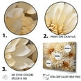 thumbnail image 3 of Designart "Minimalist Beige And Gold Mums Painting" Mums Floater Framed Canvas Prints, 3 of 5