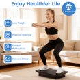 thumbnail image 4 of Gymax Vibration Plate Exercise Machine w/ Gravity Sensor Remote Control Bluetooth Black, 4 of 10