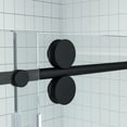 thumbnail image 5 of Dreamwerks 60 in. W x 79 in. H, 10mm. Thick Frameless Shower Door with Sliding Double Rollers, Clear Tempered Glass, Matte Black, 5 of 10