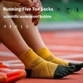 thumbnail image 4 of AONIJIE Men's Coolmax Toe Socks Five Finger Athletic Running Ankle Socks Quick Dry,3 Pairs,M, 4 of 7