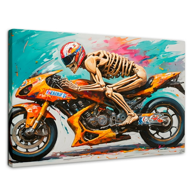 Cuadro Decorativo Canvas Revolution Calavera 90x60