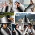 thumbnail image 5 of Black White Cooling Blanket,Lightweight Breathable Summer Throw Blanket with Double Sided Cold Effect,Gradient Gray Monochrome Minimalist Stripe Picnic Blankets Bed Sheet for Hot Sleepers 60"x80", 5 of 8