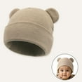 thumbnail image 2 of MEZZALL Winter Knitted Hat Kids With Adorable Bear Ears Soft Stretchy Warm Cap For Boys Girls Solid Color Soft Child Hats, 2 of 7