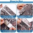 thumbnail image 4 of 12000 Pieces Bling Crystal Rhinestones Sticker DIY Car Decoration Sticker Self-Adhesive Glitter Rhinestones Crystal Gem Stickers for Craft Decoration, 9.4 x 7.9 Inch (Snake Print), 4 of 7