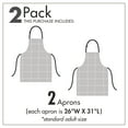 thumbnail image 4 of Wine Apron Pack of 2, 4 Main Types of Wine with Their Names Glasses Vintage Rustic Wood Backdrop Drawing, Unisex Kitchen Bib with Adjustable Neck, 2 Pcs - Adult Size, Multicolor, by Ambesonne, 4 of 4