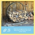 thumbnail image 5 of Achla Designs Minuteman International Medium Log Holder Hoop, 36 Inch Tall, Black, 5 of 5