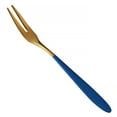 thumbnail image 1 of Cateissary Tenedor de fruta de acero inoxidable, tenedores de postre de pastel dorado, Mini tenedor encantador usado para pastel en fiesta, oro azul, 1 of 6