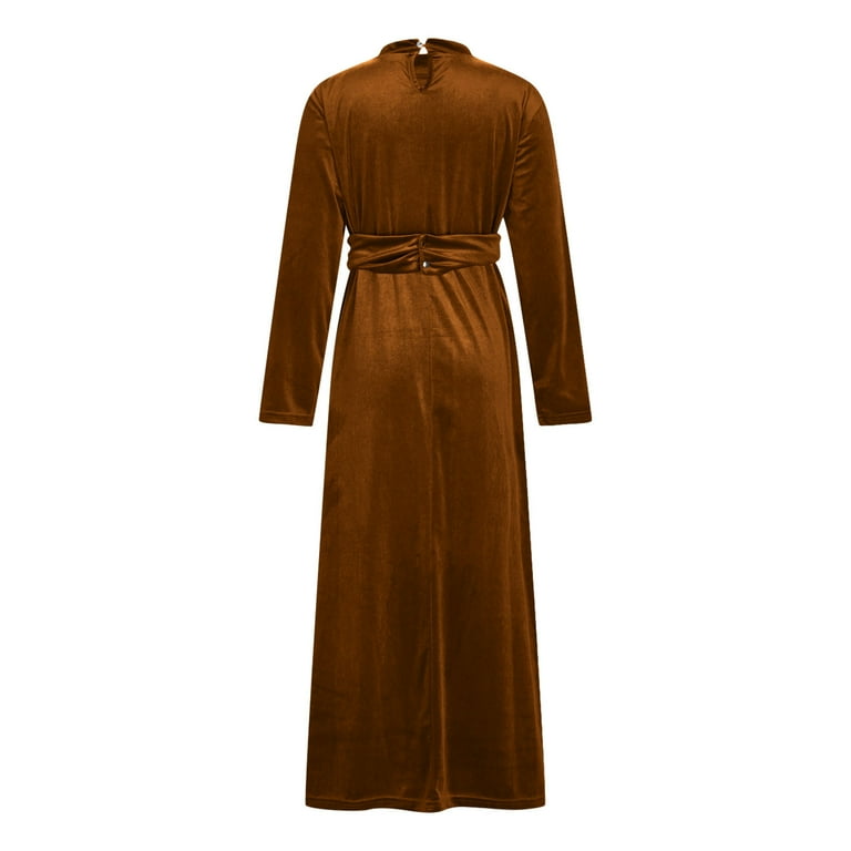 white flowy dress with long sleeves Baltic Born Womens Olivia Maxi Dress | White main image 1