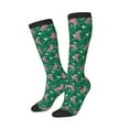 thumbnail image 2 of Fotbe Tropical Leopard print Women's Men's Novelty Crew Socks Cotton Socks Knee High Socks for Walking,Running,Nurses,Pregnancy, 2 of 9