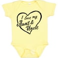 thumbnail image 3 of Inktastic I Love My Aunt and Uncle in Black Chalk Heart Boys or Girls Baby Bodysuit, 3 of 5