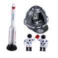 thumbnail image 2 of China Astronaut Space Toys Spaceman Playset Juego de Imaginación Resistente Al Desgaste Y Resistente a Caídas para de 3 años en Adelante Kits de con cohete Baoblaze jugar nave espacial, 2 of 8