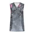 thumbnail image 7 of TaTaai V Neck Satin Printed Women Tank Top Sleeveless Silk-like Soft Machine Washable No Fading Breathable Non See-through Casual Fashion Daily Wear Top Gift, 7 of 7