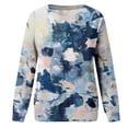 thumbnail image 5 of Bibifish Womens Sweatshirts Colorful Printed Crewneck Long Sleeve Sweatshirts Streetwear Daily Casual Loose Fit Comfortable Pullover Tops, 5 of 5