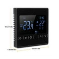thumbnail image 4 of Black Screen Heating Heating Thermostat Mode Programmable For Electric Floor LCD Touch Thermostat 240V/16A Black, 4 of 7