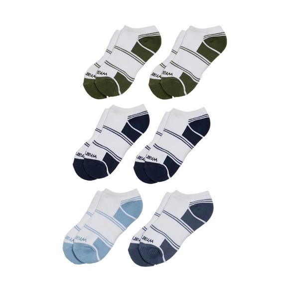 Wrangler Boys' Essentials Cool Comfort Low-Cut Boys Socks, Assorted Cushioned Kids Socks, Small, 6-Pack