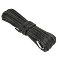 thumbnail image 4 of Winch Recovery Cable, Winch Rope Waterproof 50ft Long 1/4in Dia Nylon Black   For SUV Truck ATV UTV, 4 of 8
