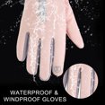 thumbnail image 5 of Uxcell Winter Ski Snow Gloves,  Waterproof Touchscreen Winter Warming Gloves Pink, 5 of 7