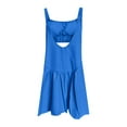 thumbnail image 3 of TOWED22 Women Tennis Dress with Built in Shorts and Bra,Sleeveless Casual Summer Backless Golf Dress,Workout Athletic Dress(Blue,L), 3 of 4