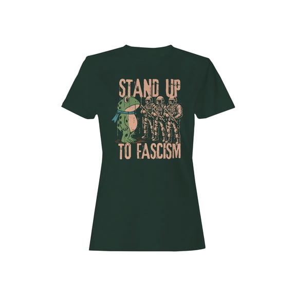 Stand Up to Fascism Protest Art Women's T-shirt