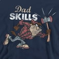 thumbnail image 2 of Popfunk Looney Tunes Father's Day Taz Dad Skills Unisex Adult Crewneck Sweatshirt, Navy, 3X-Large, 2 of 5