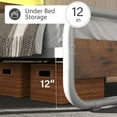 thumbnail image 3 of 4 EVER WINNER Twin Size LED Bed Frame, Metal Bed Frame Twin Size, White Metal Platform Bed Frame with LED Headboard, No Box Spring Needed, White, 3 of 8