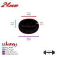 thumbnail image 2 of LeLuv® EYRO Donut Style Constriction Ring - Rainbow, Stainless Steel w/ 24mm Inside Diameter, 2 of 2