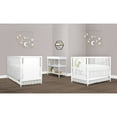 thumbnail image 2 of Dream On Me Moon Bear Reaching For The Stars 4 In 1 Modern Island crib With Rounded Spindles I Convertible Crib I Hand Printed Mural On One End Panel I Mid- Century Meets Modern in White Finish, 2 of 15