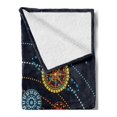 thumbnail image 2 of Galaxy Mandala Soft Flannel Fleece Throw Blanket, Abstract Scheme of the Solar System with Ornamental Motifs on the Planets, Cozy Plush for Indoor and Outdoor Use, 50" x 60", Multicolor, by Ambesonne, 2 of 5