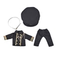 thumbnail image 4 of Muñeca con traje uniforme para muñeca Perfecl accesorios de uniforme hechos a mano suave y elegante Negro, 4 of 8