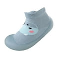 thumbnail image 4 of Mepaouo Baby Sock Shoes Infant Non Slip Walking Slippers Rubber Sole Girls Boys Crib Sneakers Blue, 4 of 5