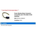 thumbnail image 2 of Power Window Motor Connector - Compatible with 1996 GMC K1500 Suburban, 2 of 2