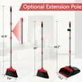thumbnail image 4 of Loonpon Broom with Dustpan Combo Set,43inch Long Handle Stiff Broom Dust pan, for Garage Kitchen Room Office Lobby Cleaning, 4 of 11