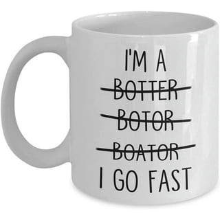  The MugBoat - Wind Up Motor Coffee Mug Mixer Fishing Boating  Lover Gag Gift Fathers Day Present : Home & Kitchen