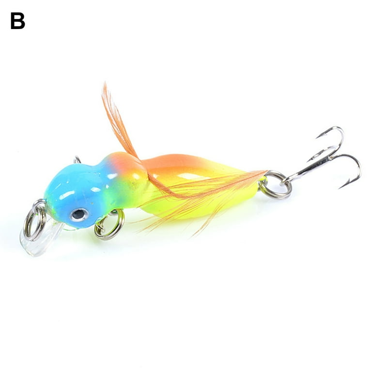NIBOLOG 4.5cm/3.4g ABS Hard Bait Vivid Shark Hook Anti Deformation Minnow Baits  Fishing Supplies - Walmart.com