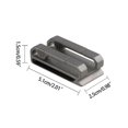 thumbnail image 2 of for Titanium Alloy Waist Belt Buckle Men for Key Chain for Key Ring Waist Hanged for Key Holder Anti-lost Keyring Organi, 2 of 4