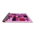 thumbnail image 2 of Ahgly Company Indoor Square Abstract Pink Contemporary Area Rugs, 3' Square, 2 of 4