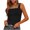 Black, variant on Summer Tops for Women Casual Cropped Tank Top Flat Collar Sleeveless Basic Comfy Loose Blouse, Gray XXL
