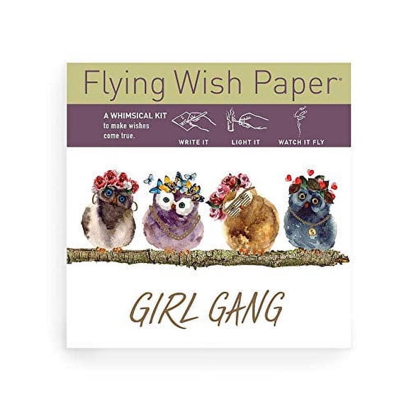 Flying Wish Paper Girl Gang - Write It, Light It, & Watch It Fly - 5" x 5" - Mini Kits