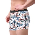 thumbnail image 2 of Yiaed Retro Butterfly Print Men's Soft Cotton Boxer Shorts Breathable Boxers Underwear Moisture-Wicking Underwear Stretch Boxer Briefs for Man-Large, 2 of 5