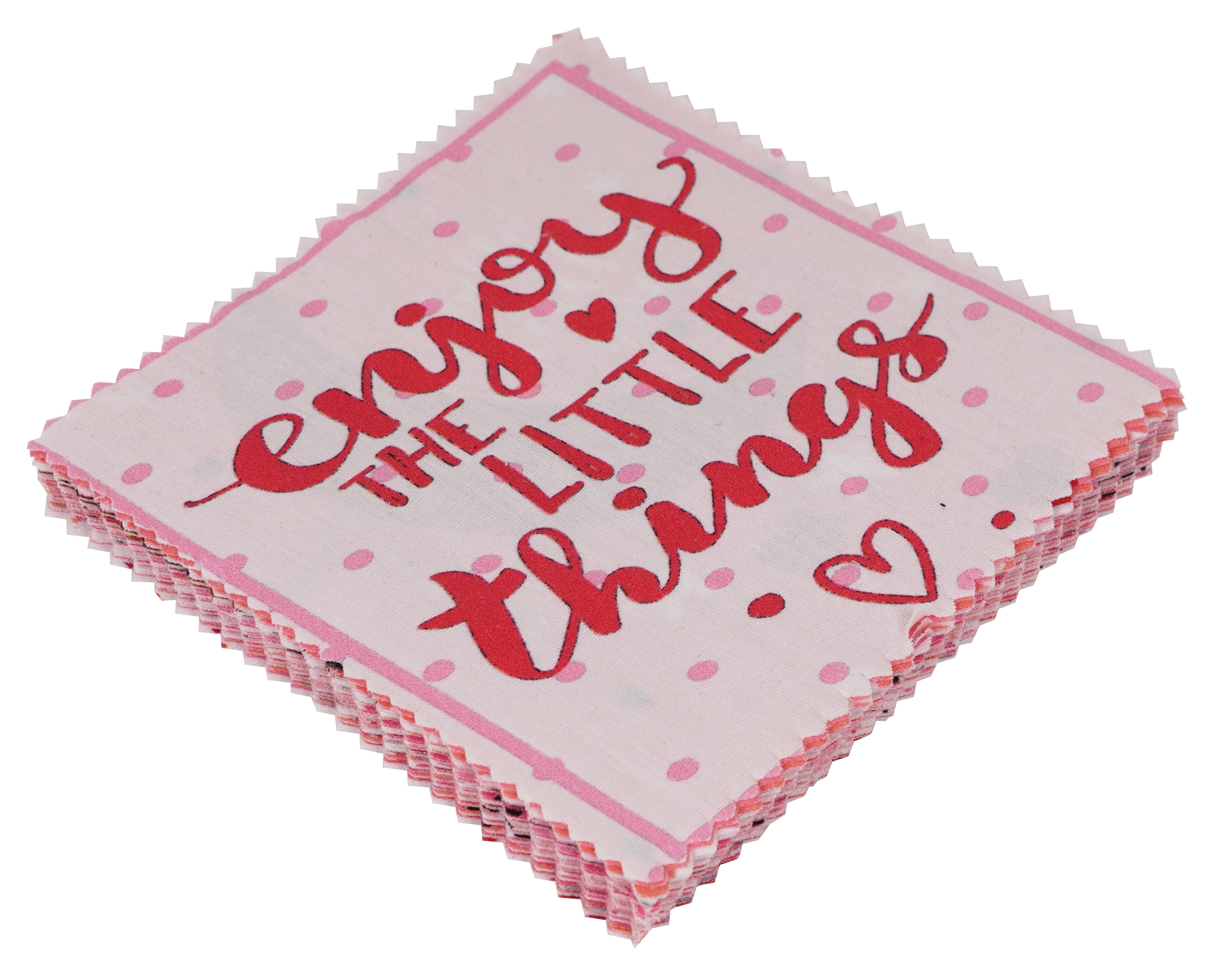Soimoi Precut 10-inch Baby Boy Prints Cotton Fabric Bundle Quilting Squares Charm Pack DIY Patchwork Sewing Craft- Rose Pink