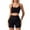 Black, variant on Women Workout Sets Ribbed Tank 2PCS Seamless High Waist Gym Outfit Yoga Shorts Sets Activewear Sweatpants Workout Bottoms Leggings Joggers