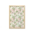 thumbnail image 1 of Rubber Duck Wall Art with Frame, Mandarin Ducklings in Lake Flowers Lilies Vintage Print River Nature, Printed Fabric Poster for Bathroom Living Room, 23" x 35", Pink Green and White, by Ambesonne, 1 of 2
