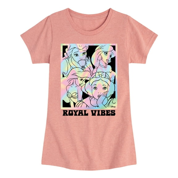 Disney Princess - Royal Vibes - Toddler & Youth Girls Short Sleeve Graphic T-Shirt