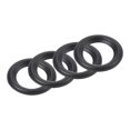 thumbnail image 1 of Unique Bargains Rubber Speaker Foam Edge Surround Rings 2.25 Inch 33mm x 53mm Subwoofer Rings for Repair or DIY Black 4 Pcs, 1 of 5