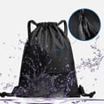 thumbnail image 2 of Simple Backpack Unisex Fitness Backpack Sports Drawstring Pocket Lightweight Basketball Helmet Storage Bag Oxford Zipper Bag, 2 of 6