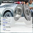 thumbnail image 3 of AutoShack Front Vented Brake Rotors 2-PC Set Replacement for 2007-2017 GMC Acadia 2009-2017 Chevrolet Traverse 2008-2017 Buick Enclave 2007-2010 Saturn Outlook 2017 GMC Acadia Limited 12.8" (325 mm), 3 of 5